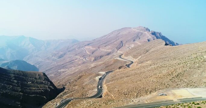 Beautiful view of Ras Al Khaima United Arab emirates mountains