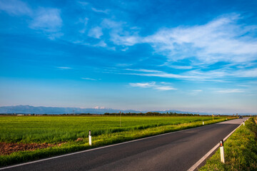 Evening in the countryside of Friuli