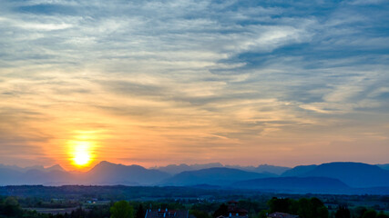 Evening in the countryside of Friuli