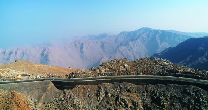 Beautiful view of Ras Al Khaima United Arab emirates mountains