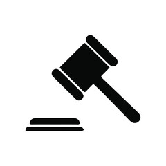 Gavel icon vector. Hammer icon vector. Judge Gavel Auction Icon Vector. EPS 10