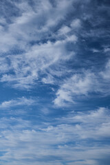 Cirrus clouds, soft clouds, natural background and texture