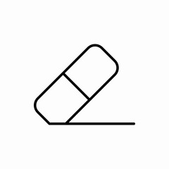 Outline eraser icon.Eraser vector illustration. Symbol for web and mobile