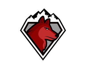 Diamond mountain wolf