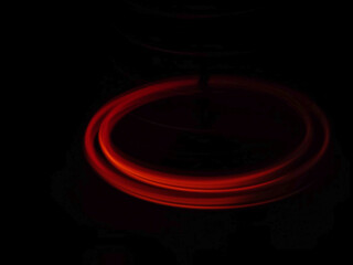 red light bulb flickering