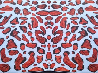 Graphic Dalmatian Print. Hand Paint. Dalmatian 