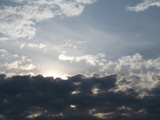 Obraz premium облака над Волгой