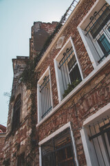 Fototapeta premium old brick building with windows