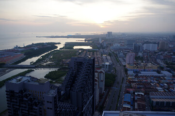 Fototapeta premium vue sur Malacca, Malaisie