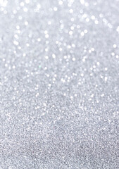 silver sparkly bokeh out of focus background