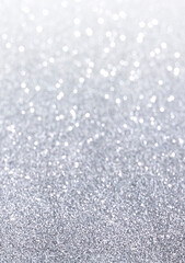 silver sparkly bokeh out of focus background