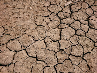 Dry clay mud texture drought global warming 
