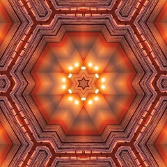 Geometric design, Mosaic of a kaleidoscope, abstract Mosaic Background, colorful Futuristic Background, geometric Triangular Pattern. Mosaic texture. Stained glass effect
