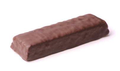 Unwrapped chocolate bar