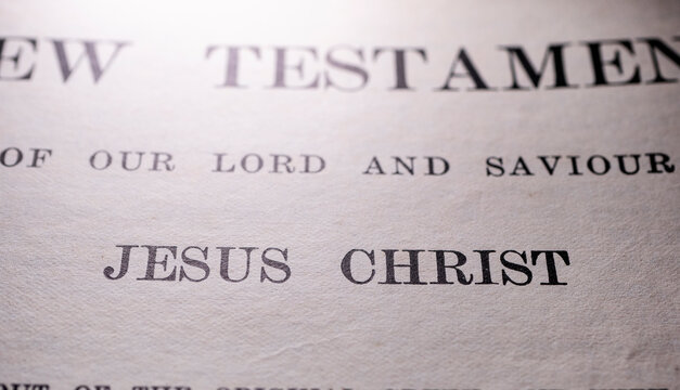 Close up of old Holy Bible