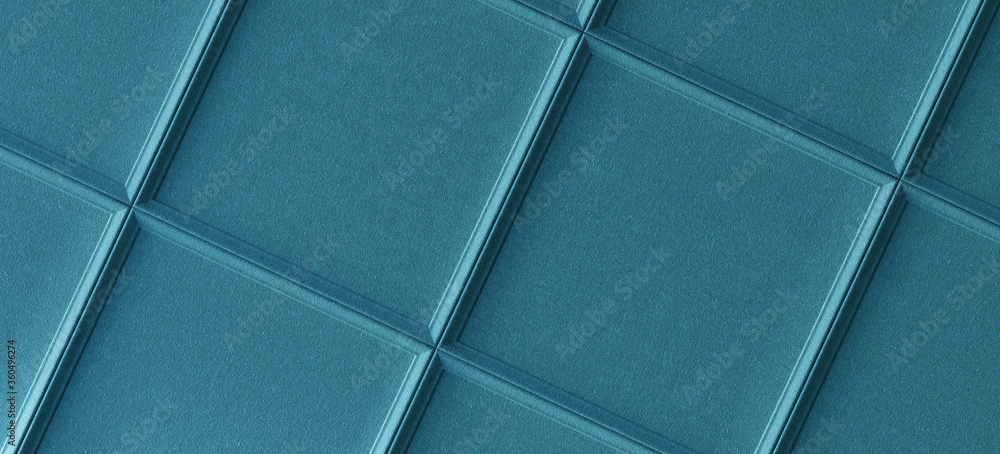 Poster minimal background for branding and product presentation. blue fabric frame background. 3d rendering