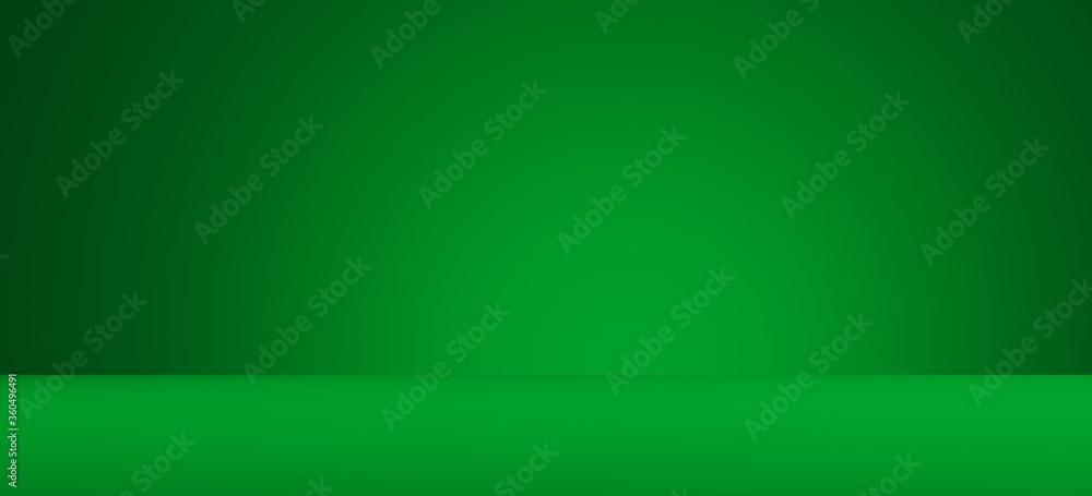 Poster minimal background for product presentation. empty mockup podium on green background. 3d render illu