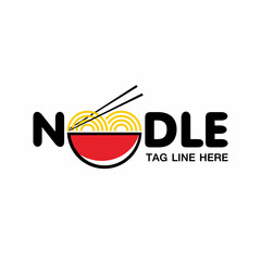 Simple noodle logo design , Noodles Restaurant , Menu and logo design.