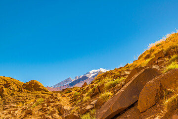 Obraz premium Aconcagua National, Park, Mendoza, Argentina