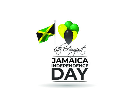 Vector illustration for happy Jamaica Independence Day