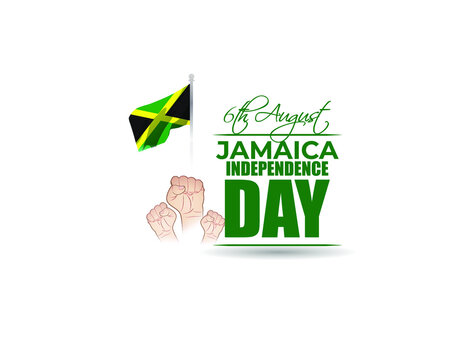 Vector illustration for happy Jamaica Independence Day