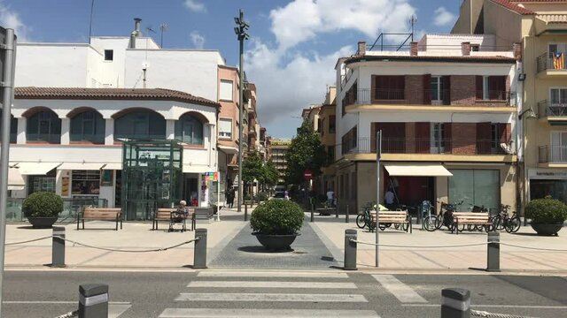 Cambrils, Spain, A city street