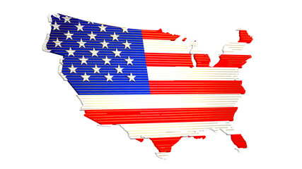 america map flag nation us stars and stripes