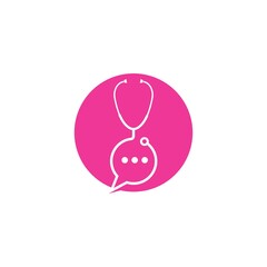 stethoscope icon vector illustration design