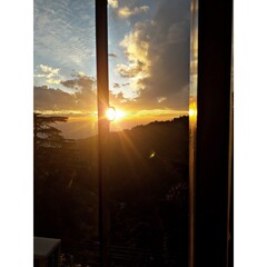 sunrise in the window