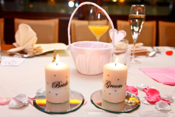 wedding table setting