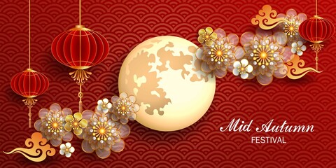 Mid autumn festival / Chinese festival / Vector illustration