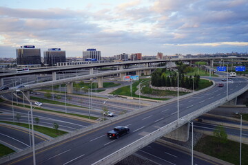 Fototapeta premium Beautiful Toronto city highway system