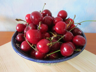 cherries on a plate