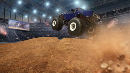 Monster truck on stadium.  © Artur Didyk