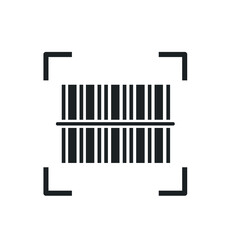 Barcode product distribution icon. Vector illustration. Business concept barcode pictogram.
