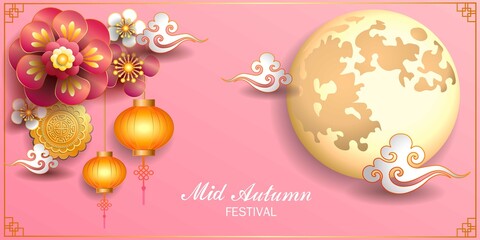 Mid autumn festival / Chinese festival / Vector illustration