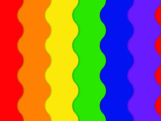 Gay vector flag or LGBT vector flag sign isolated. Gay culture symbol. Homosexual pride. Lesbian sign. Transsexual flag. Human rights and freedom. Urban culture.