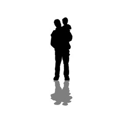 
father and son silhouettes for Father's Day