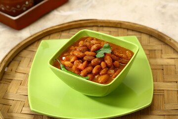 Rajma Masala or Red kidney Beans, Indian Dish