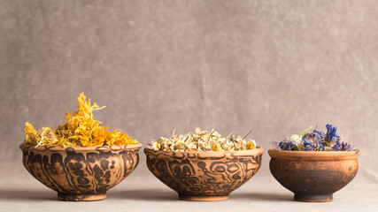 Dry medicinal plants