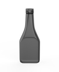 Blank Plastic Ketchup and Sauce Bottle For branding and mock up, 3d illustration.