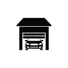 car garage icon vector