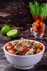 Hot and sour pork bone soup