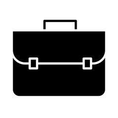 portfolio briefcase silhouette style icon