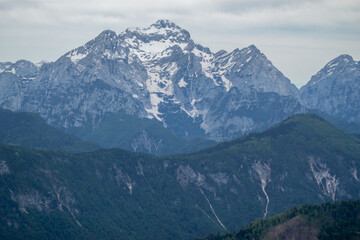 beautiful high mountain landscape Alps view