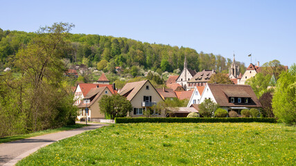 Fototapeta na wymiar Bebenhausen with monastery