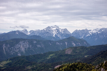 beautiful high mountain landscape Alps view