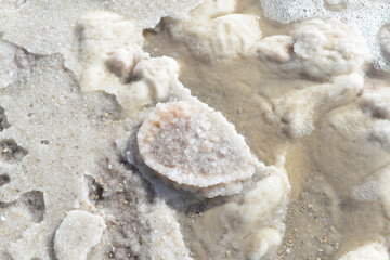 Dead Sea salt crystals mineral natural formations
