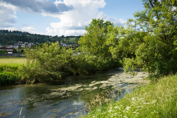 Die Donau bei Fridingen im Landkreis Tuttlingen im Oberen Donautal