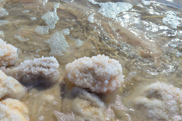 Dead Sea salt crystals mineral natural formations